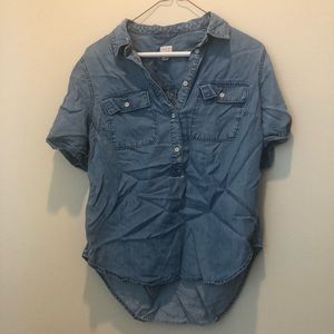 A New Day Girls Chambray Top S